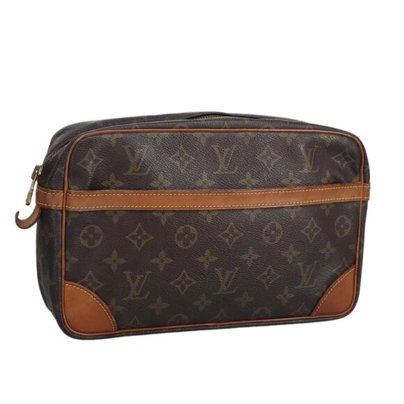 LOUIS VUITTON Monogram Compiegne 28 Clutch Bag - Picture 1 of 16